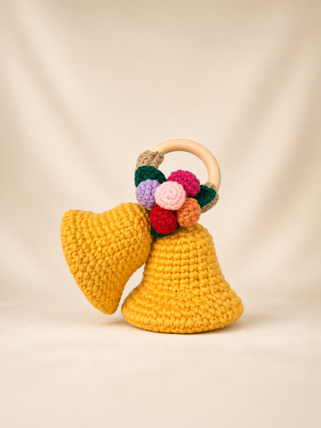 Crochet bell sample and handmade material inspiration